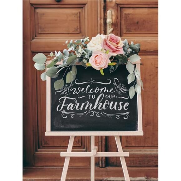 Blush Flowers Pink Roses Artificial Flowers Combo Box Set with Foam Flowers - Picture 3 of 7